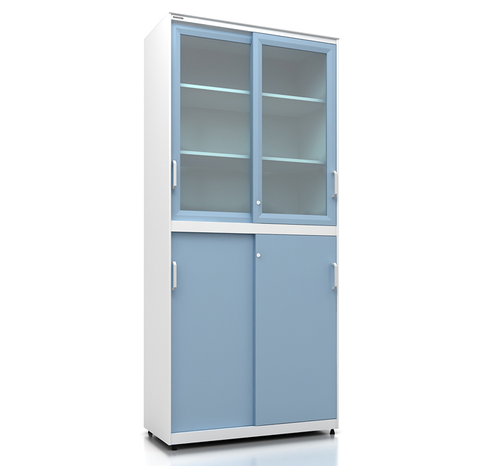 上(shàng)玻璃移門(mén)下(xià)鐵(tiě)移門(mén)櫃